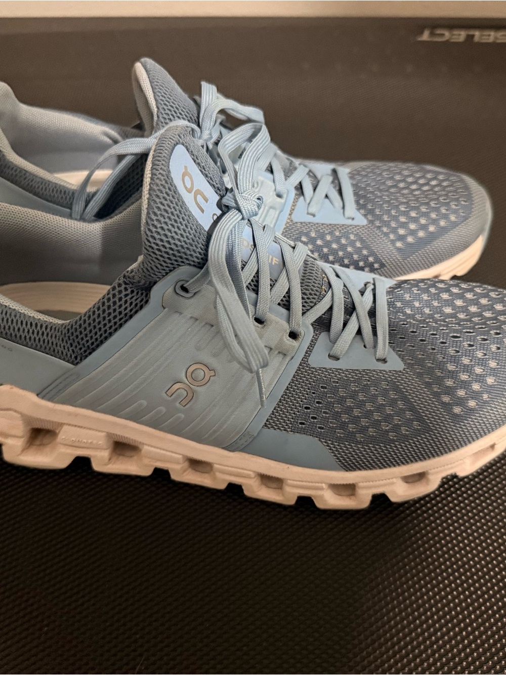 On Running Women's Pale Blue Mesh Athletic Shoes